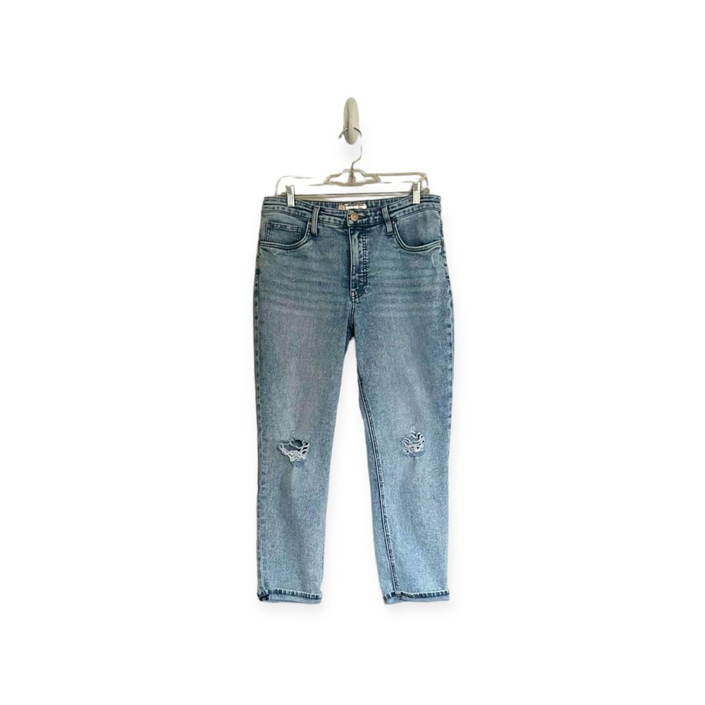 KUT FROM THE KLOTH “Rachel” Mom Jean Ankle Length Distressed Light Wash